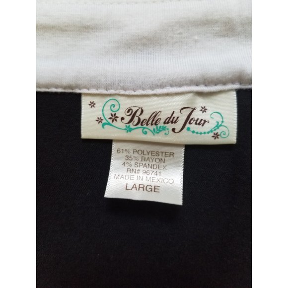 Belle Du Jour Black Dress Size Large - Picture 7 of 11